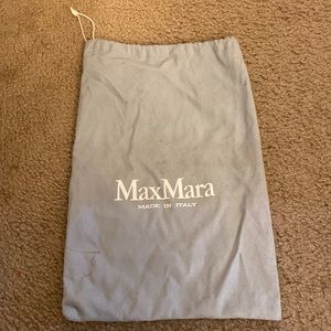 Vintage MaxMara Dust Bag Made in Italy - Drawstring Cinch - Blue Gray
